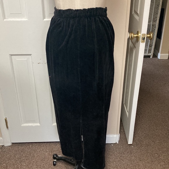 Black Corduroy Suit - Jacket & Skirt by Timbuktu- Sz 1- Sm/ M - Picture 6 of 6